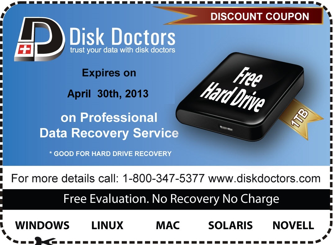 Data Recovery Service Coupon 