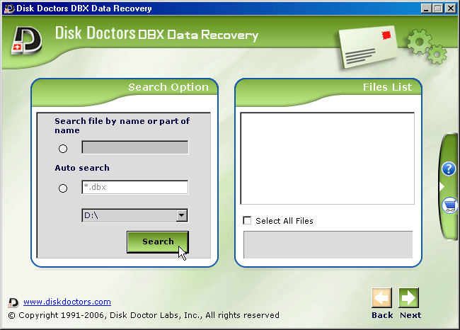 DBX Data Recovery - Screen 4